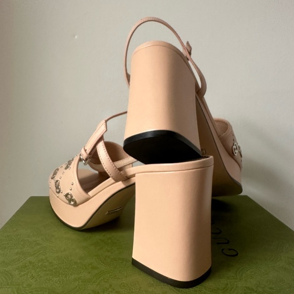Gucci Interlocking G Heel Sandals Size 39 - Picture 5 of 9